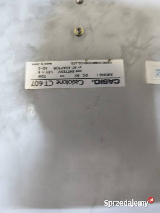 Sprzedam organy Casio Casiotone CT607 pomorskie Gdańsk sprzedam