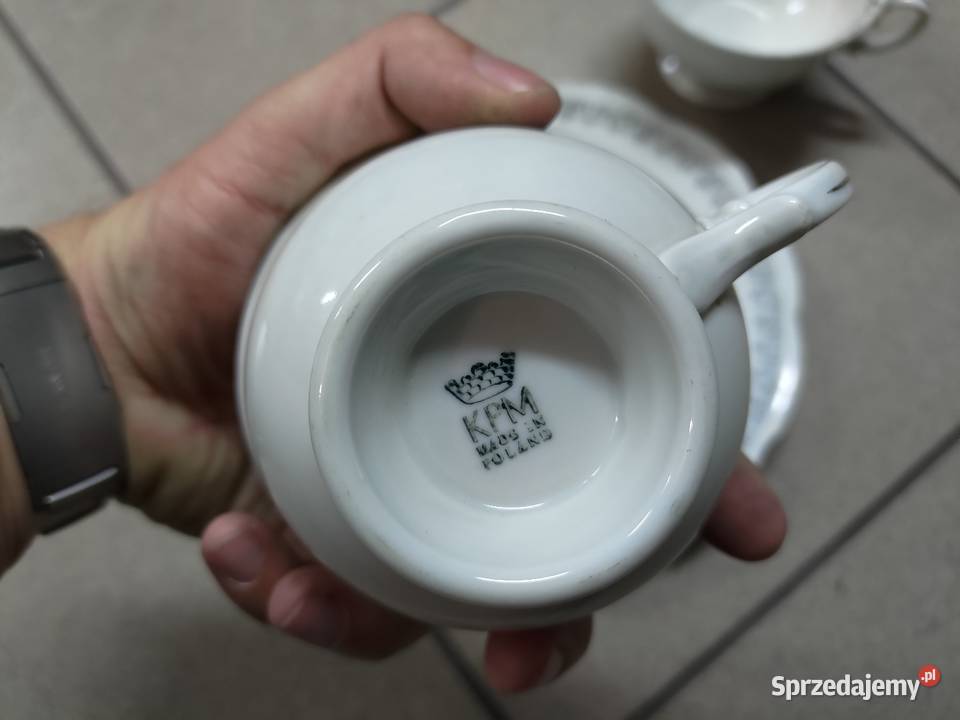 Porcelana KPM Polska 19451952 zestaw Babienica