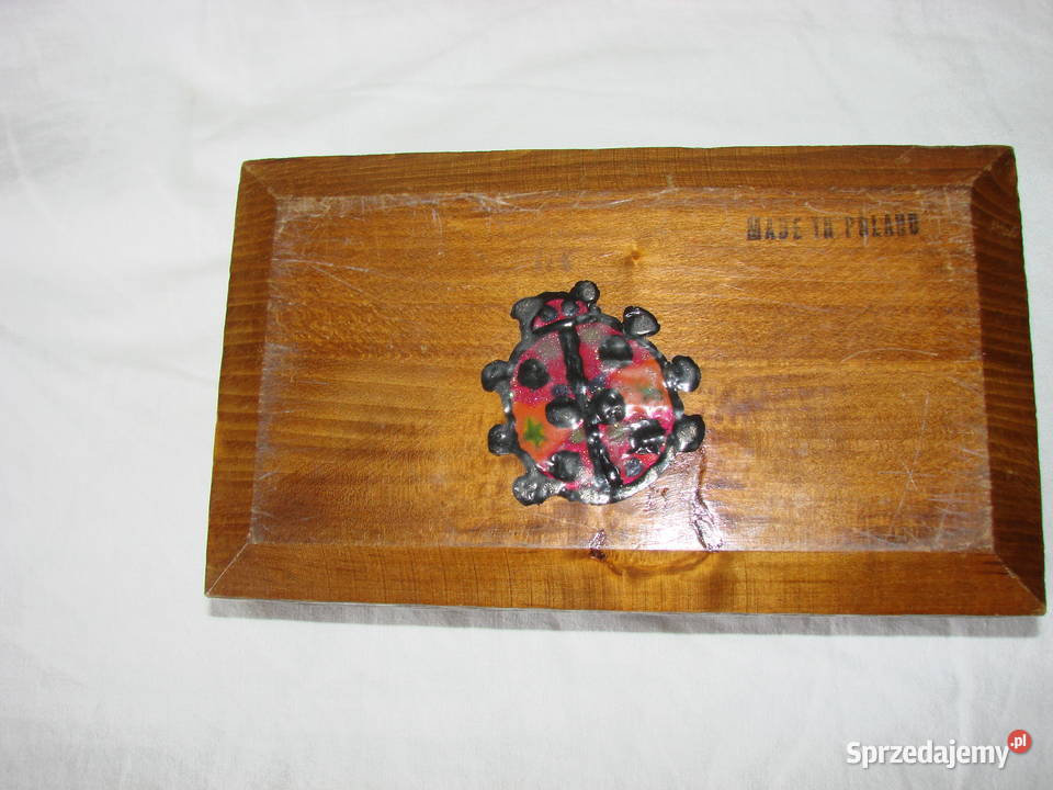 drewniane pudełko kaseta PRL Pozostałe pomorskie Pruszcz Gdański