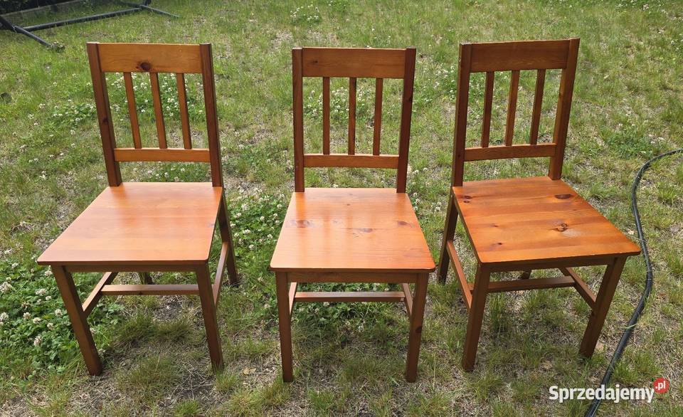 Krzesła drewniane Ikea