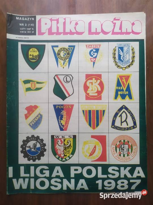 Skarb kibica liga polska wiosna 1987 Łódź