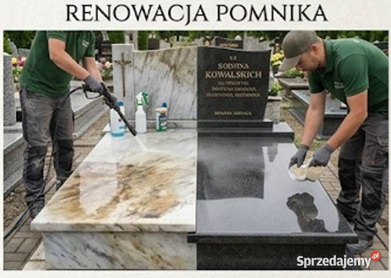 Renowacja nagrobka pomnika Cmentarz Działkowa Wrocław