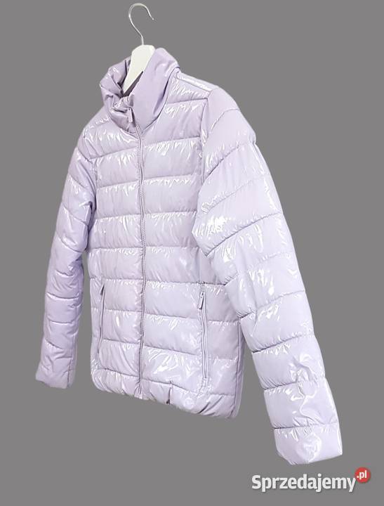 Kurtka zimowa liliowa puchowa pikowana Reserved małopolskie Chrzanów