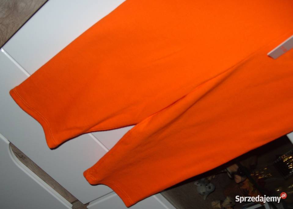 legginsy prążkowane Neonowy pomarańcz r M NOWE Rawicz sprzedam