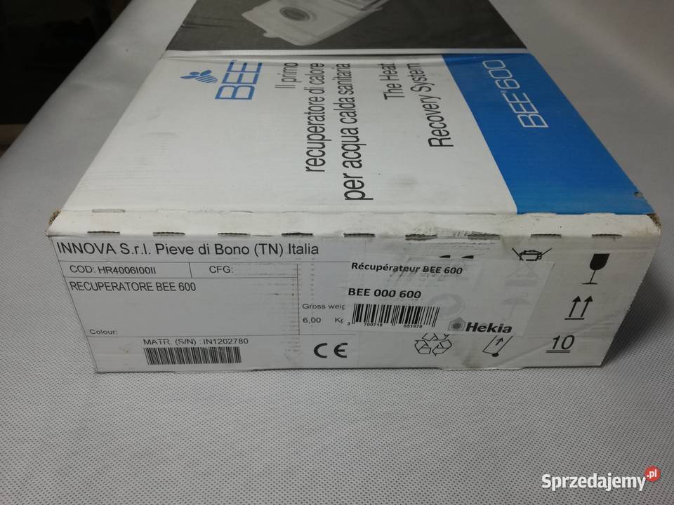 REKUPERATOR WODY KANALIZACYJNEJ Branice sprzedam