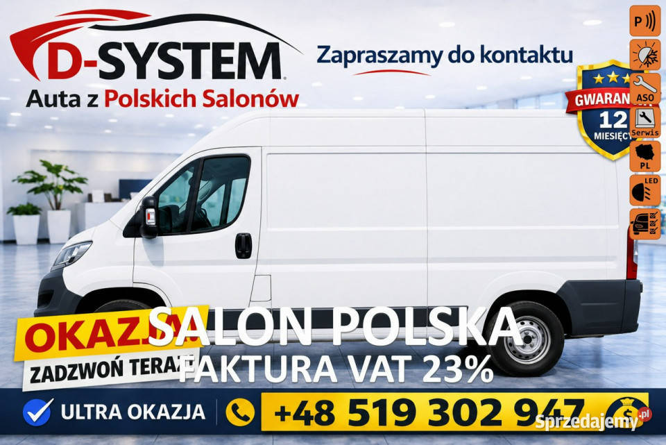 Fiat Ducato Ducato L2H2 garażowany Białystok