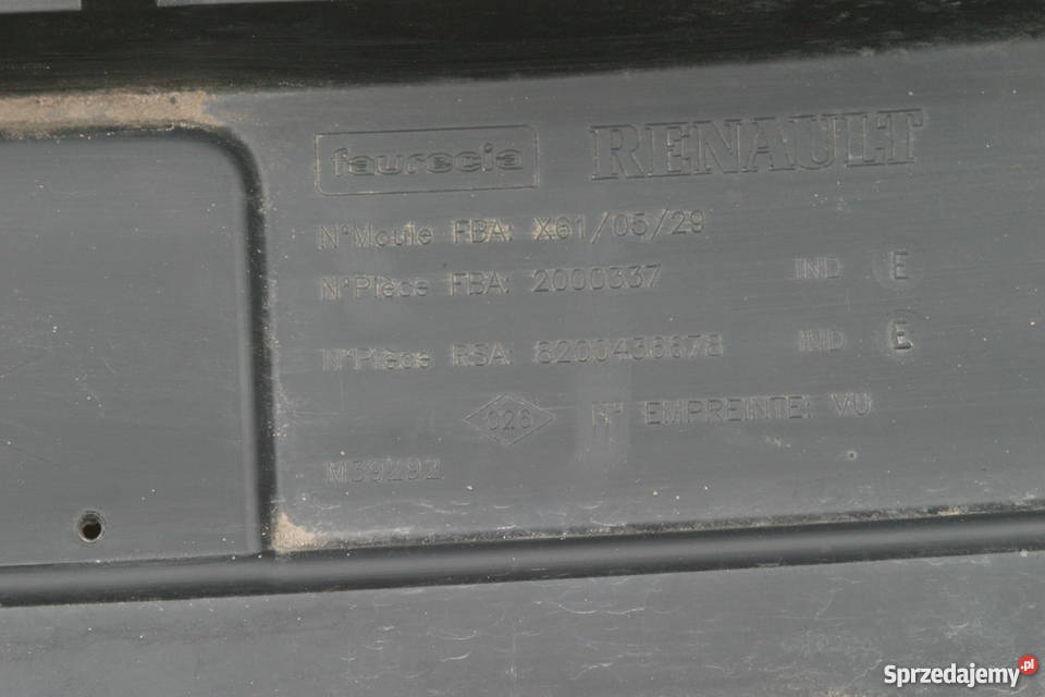 RENAULT KANGOO 2 II 0812 ZDERZAK PRZÓD Bieleń