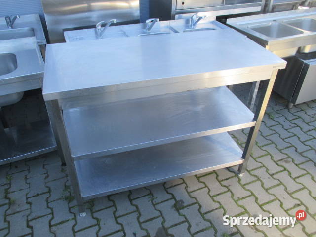 Stół Gastronomiczny Centralny Z 2 Półkami Biznes i Przemysł wielkopolskie