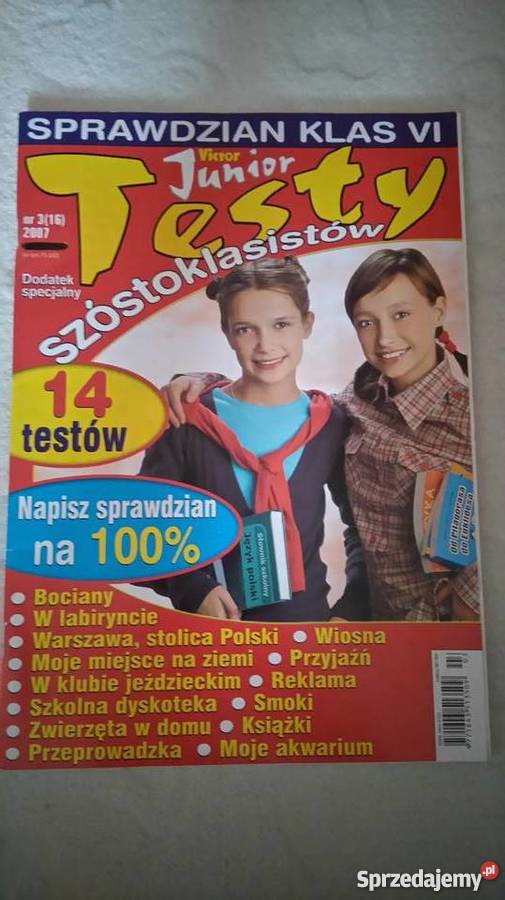 Ćwiczenia testy szóstoklasisty szkoła podstawowa Środa Wielkopolska