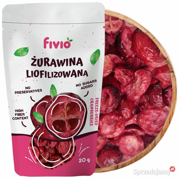 Żurawina liofilizowana 20g Brzozów