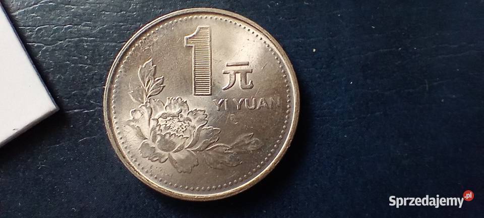 Stare monety 1 yuan 1992 Chiny Lesko