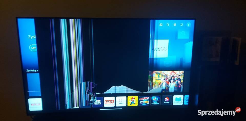 Sprzedam LED LG 55QNED813QA 55 4K UHD uszkodzona Rawicz sprzedam