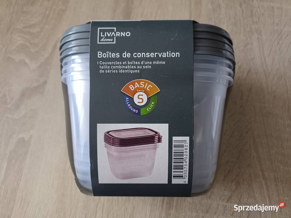Zestaw 4 pojemników do przechowywania żywności Kwidzyn