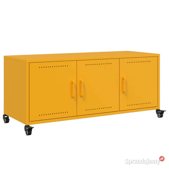 Szafka RTV musztardowa 1005x39x435 stal WM846647 Warszawa