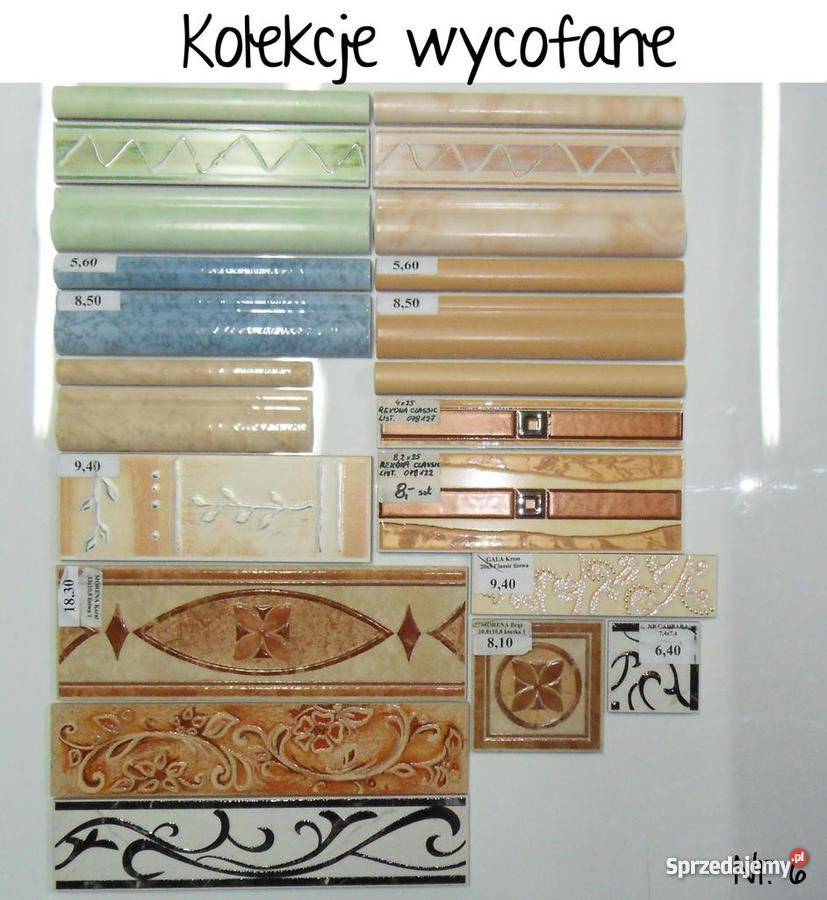 Płytki listwy ceramiczne wielkopolskie Oborniki