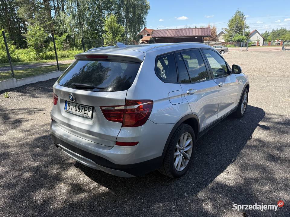 Sprzedam BMW X3 F25 20 d 2015 srebrny Białystok