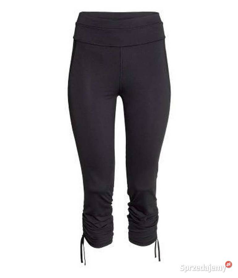 Czarne legginsy spodnie HM xs 34 sport fitness