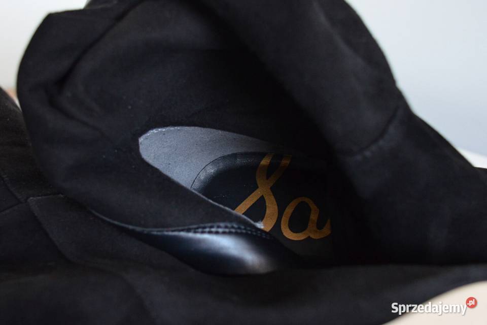 Kozaki ZAMSZOWE na szpilce Sam Edelman Fraya na Białystok