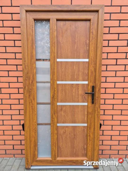 Drzwi 100x210 ciepłe ozdobne złoty dąb zachodniopomorskie Szczecin