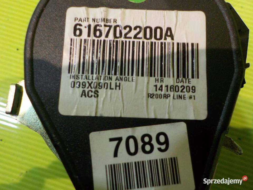 CRUZE I 09r pas bezpieczenstwa lewy przod z Pasy bezpieczeństwa Suków