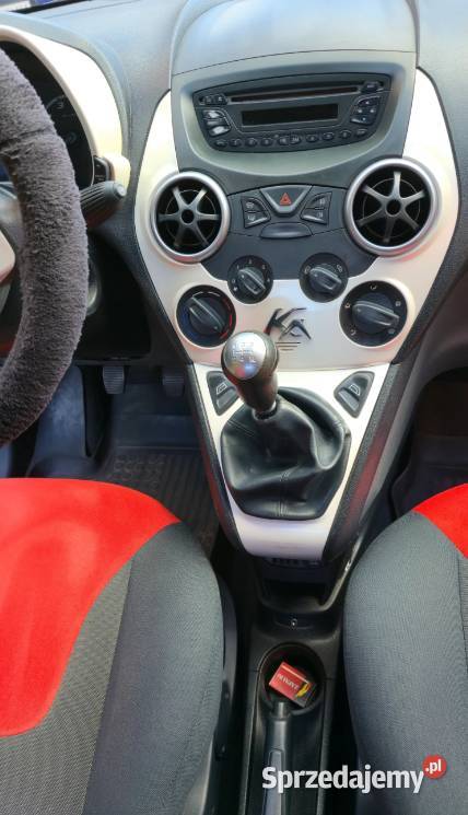 Ford Ka 2010 12 niski przebieg czerwony światła przeciwmgielne Katowice