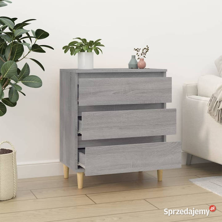 Komoda szary dąb sonoma 60x35x70 materiał Warszawa