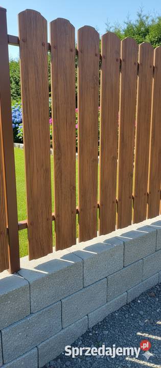 Sztachety metalowe profilowane z blachy sprzedam