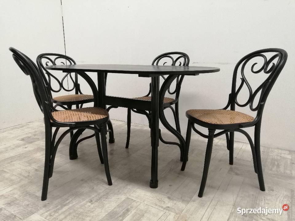 stół stolik model Thonet z krzesłami do kuchni Radomsko sprzedam