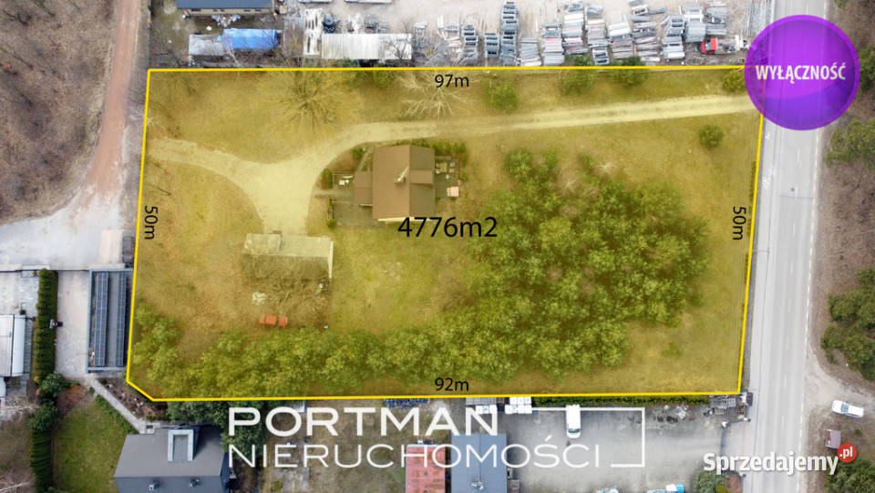 Działka Wiązowna 4776m2 NA SPRZEDAŻ Wiązowna Kościelna