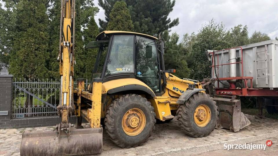 Koparkoładowarka Komatsu WB97S Koparko ładowarki łódzkie Wieluń