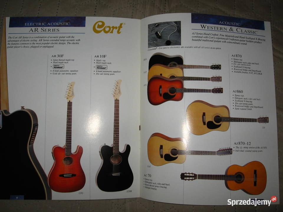 Cort Acoustic Guitars catalog katalog gitar pomorskie Kępice