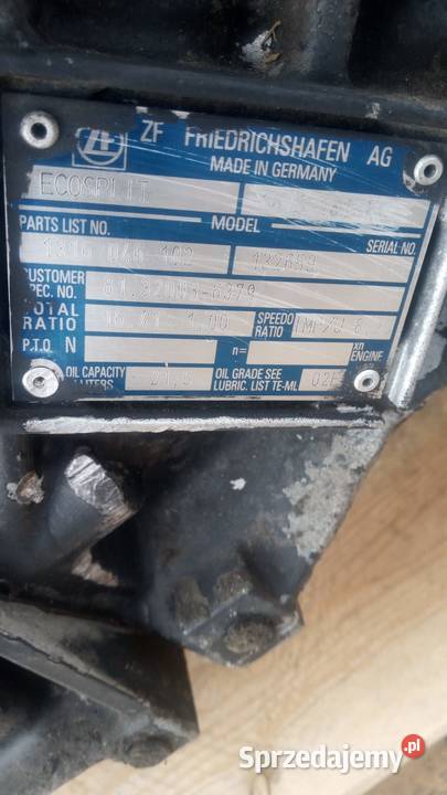 16S 181 ZF Intarder Retarder Skrzynia biegów sprzedam