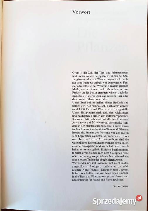Książka Pflanzen und die Tiere Ein Naturfhrer sprzedam
