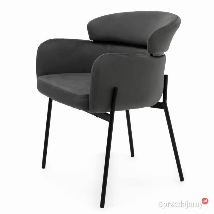 Krzesło Tapicerowane Bolzano Ciemnoszare Wysyłka Tarchały Małe