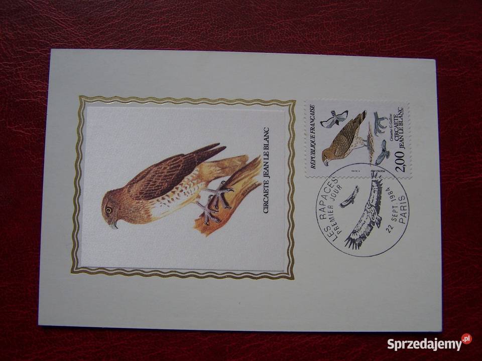Francja 1984 MNH Mi 246366 FDC na Jedwabiu Ptaki Filatelistyka śląskie Tychy