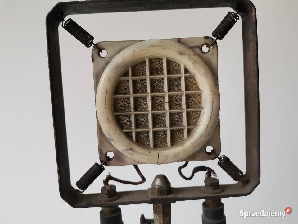 Stary przedwojenny unikatowy mikrofon Braun Antyki Katowice