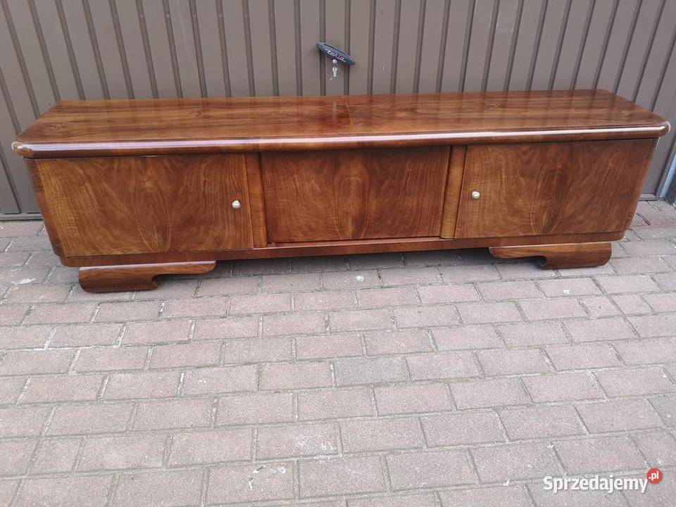 Komoda Szafka RTV ARTDECO Orzech Niska Stara Swarzędz