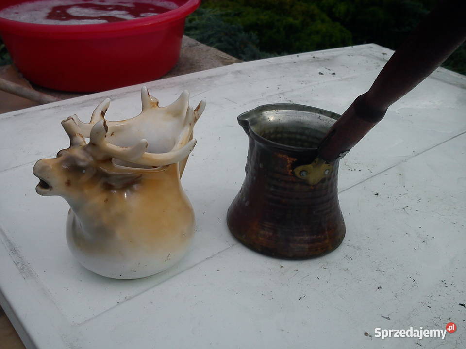 Stare naczynia porcelana metal łódzkie Aleksandrów Łódzki