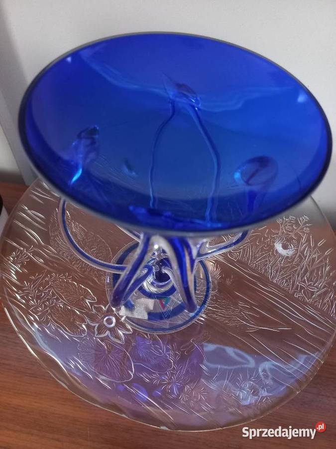 Szklana misa Meduza Krosno Toruń sprzedam