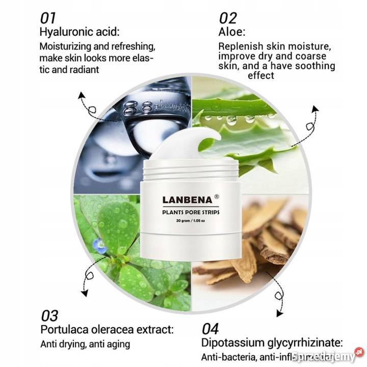 LANBENA Plastry Oczyszczające Nos 60 30g Z