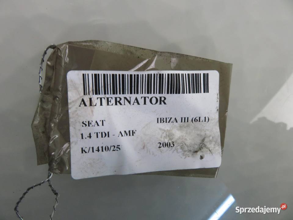 ALTERNATOR SEAT IBIZA III 14 TDI 0124325001 osobowe