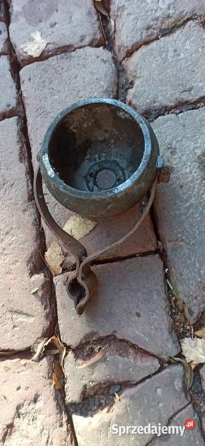 Zabytkowa lampa do roweru Biała