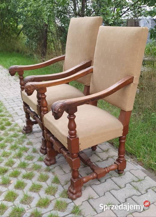 Fotele starodawne drewniane