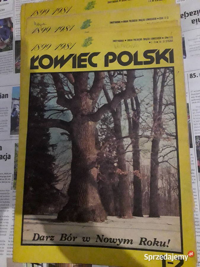 Łowiec Polski 1 do 24 1981 STARA KOLEKCJA PRL Warszawa sprzedam