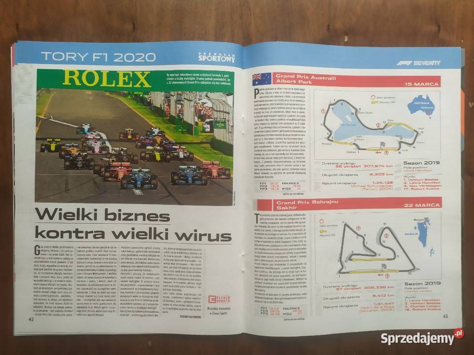 Skarb kibica formuła 1 sezon 2020 Czasopisma Łódź