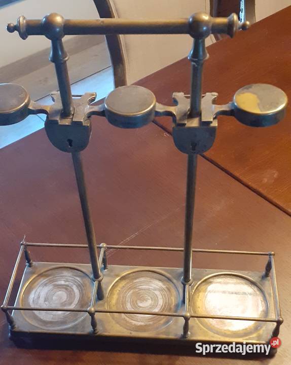Komplet nietypowych karafek Art Deco w stojaku z Antyki
