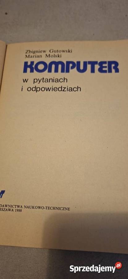 Komputer w pytaniach i odpowiedziach 1988 Unikat Gniezno
