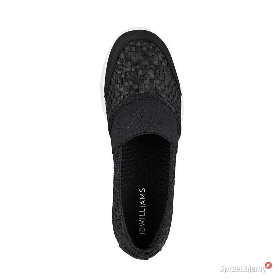 37 Buty sportowe wsuwane czarne tenisówki