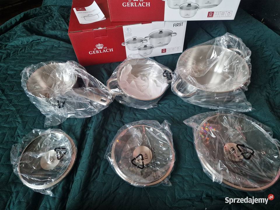 NOWY nowy zestaw garnków GERLACH model FIRST 6 Wrocław