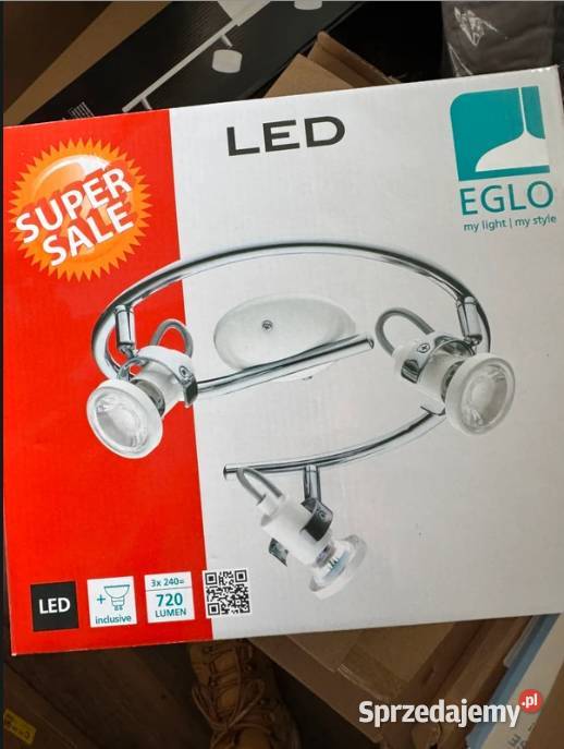 Nowa lampa sufitowa LED Eglo tukon 3 Spirala Częstochowa